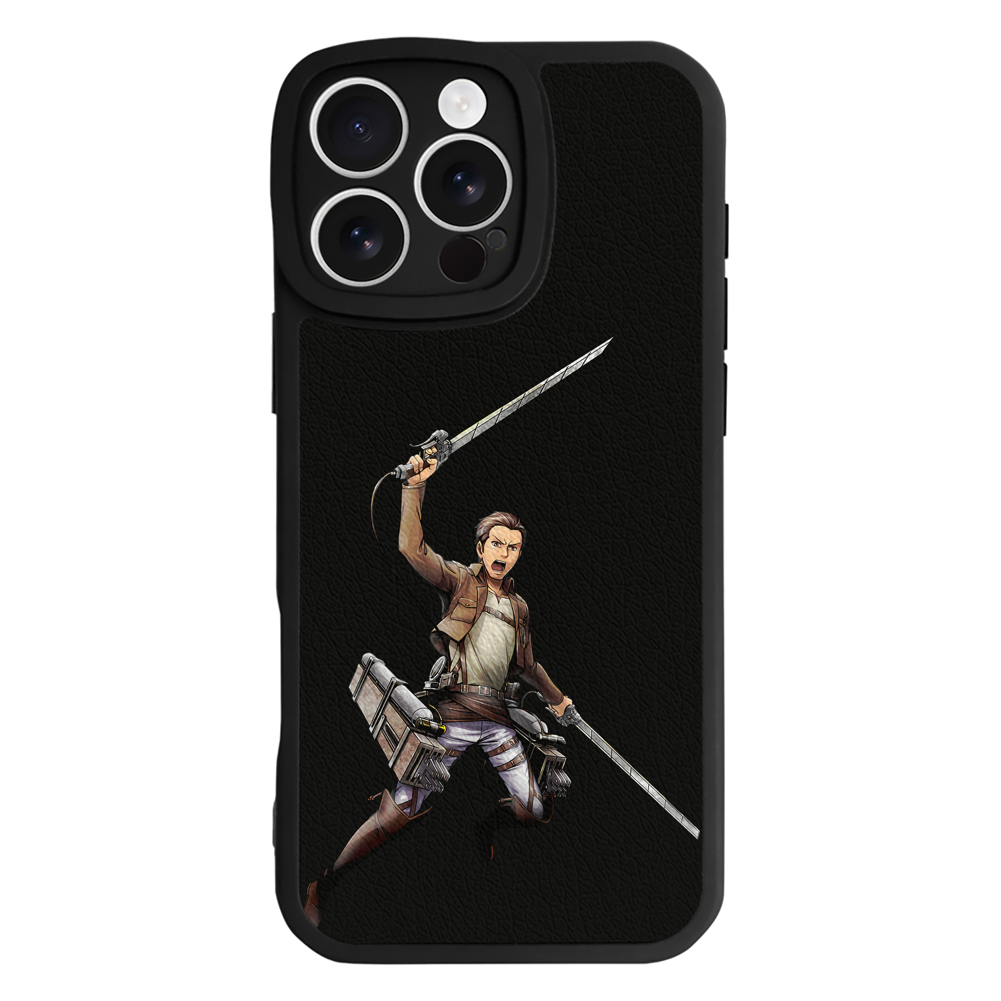 （画像用） 進撃の巨人 Attack on Titan 【iPhone 16シリーズ対応】シリコンスマホケース（レザー調） 材質：シリコン